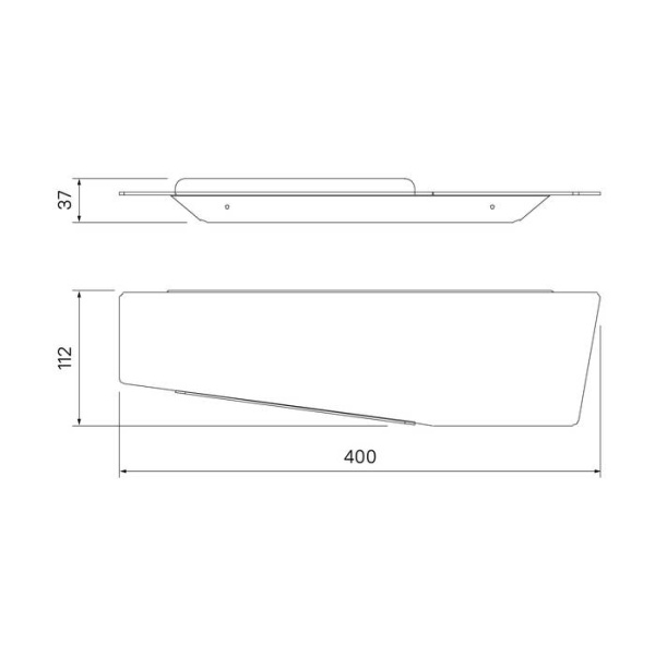Полка нержавеющая сталь хром IDDIS Slide (SLISC00i44)